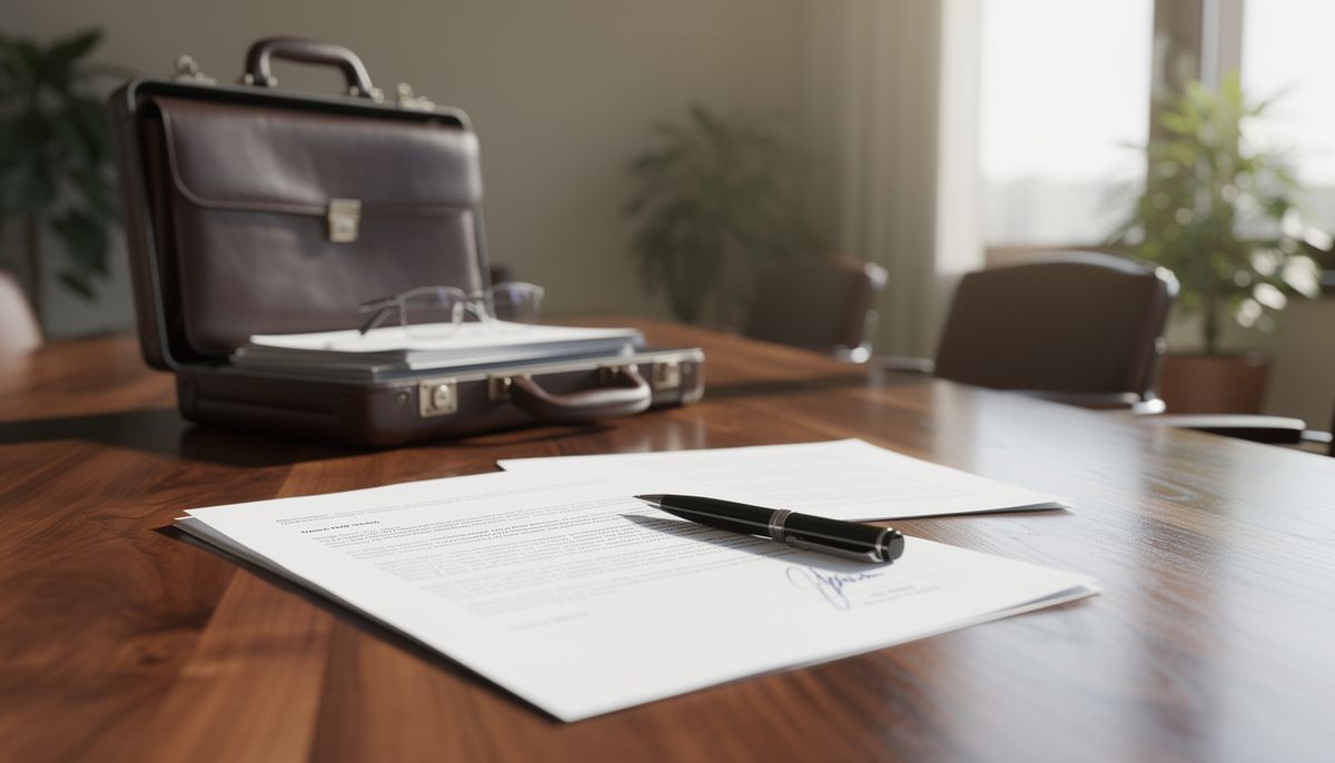 Mobile notary reviewing documents with a Jacksonville client